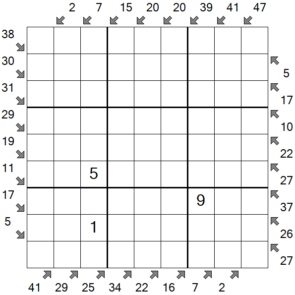 Little Killer Sudoku - Difícil