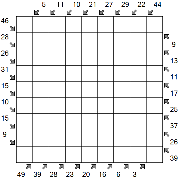 Little Killer Sudoku - Difícil