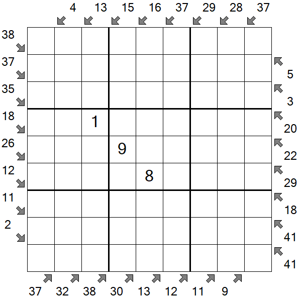 Little Killer Sudoku - Difícil