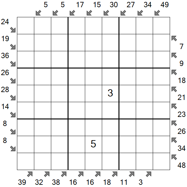 Little Killer Sudoku - Difícil