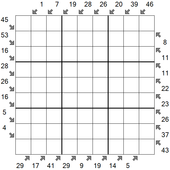Little Killer Sudoku - Difficile