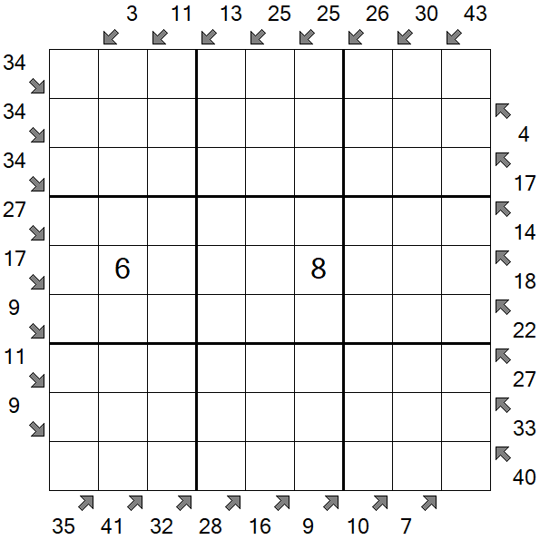 Little Killer Sudoku - Difícil