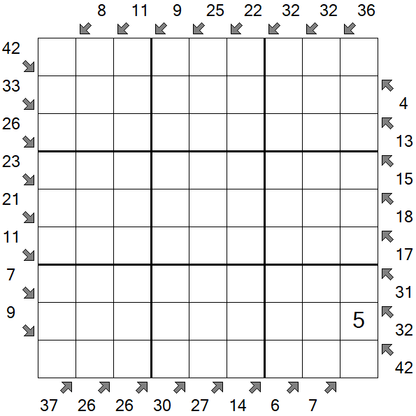 Little Killer Sudoku - Difícil
