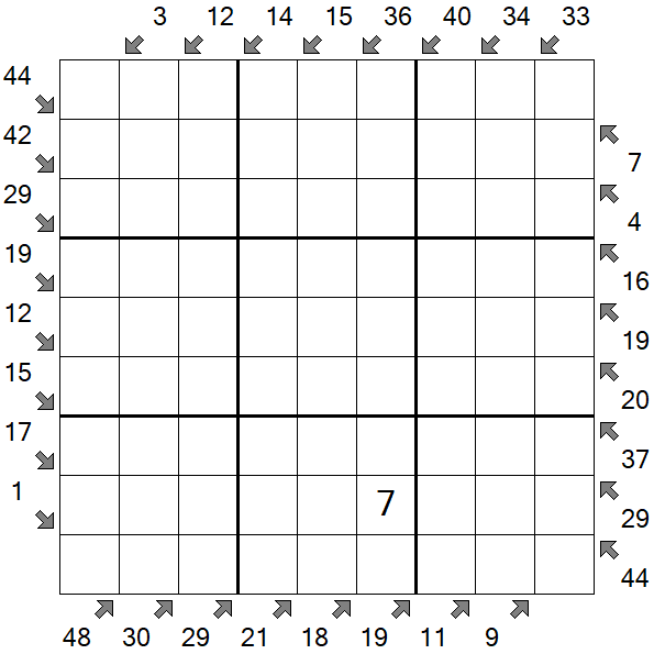 Little Killer Sudoku - Difícil