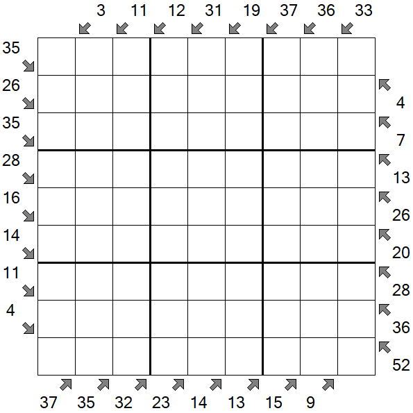 Little Killer Sudoku - Difficile