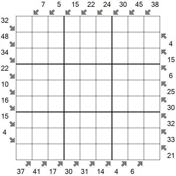 Little Killer Sudoku - Difficile