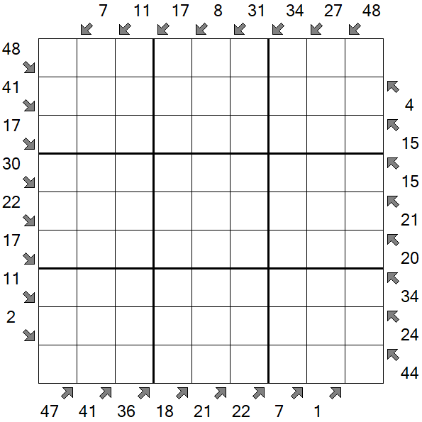 Little Killer Sudoku - Schwierig