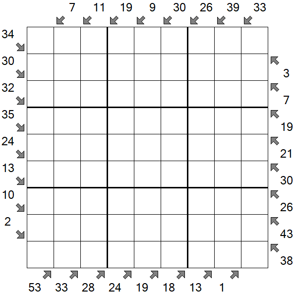 Little Killer Sudoku - Schwierig