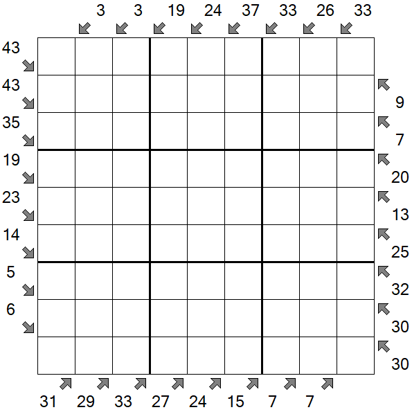 Little Killer Sudoku - Difficile