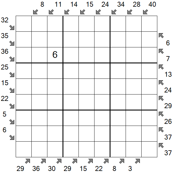 Little Killer Sudoku - Hard