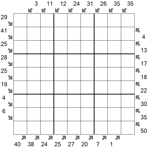 Little Killer Sudoku - Difficile