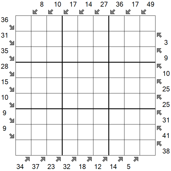 Little Killer Sudoku - Difficile