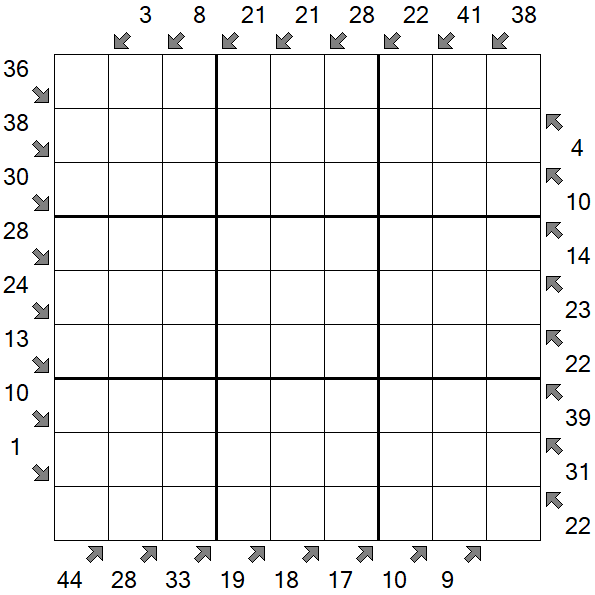 Little Killer Sudoku - Schwierig