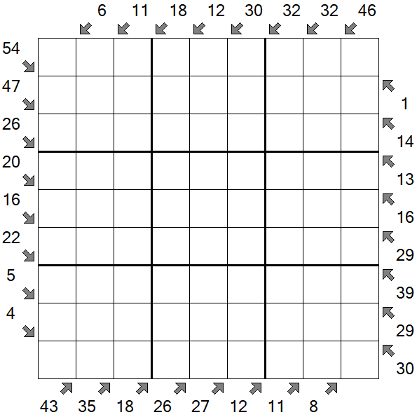 Little Killer Sudoku - Difficile