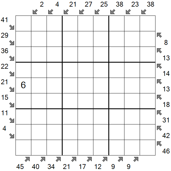 Little Killer Sudoku - Difficile