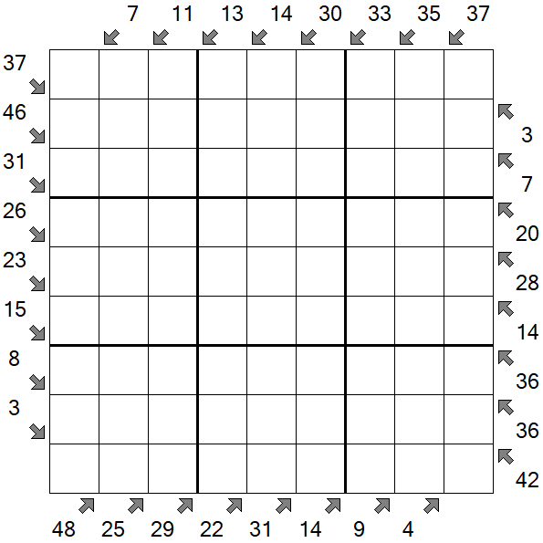 Little Killer Sudoku - Schwierig