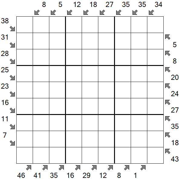Little Killer Sudoku - Difficile