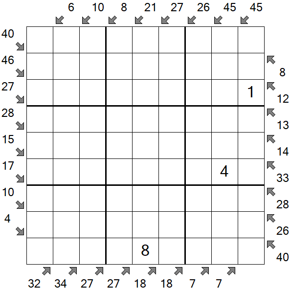Little Killer Sudoku - Schwierig
