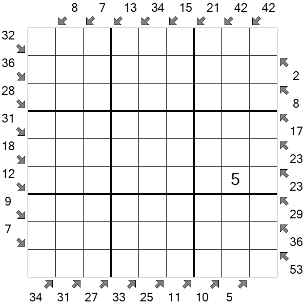 Little Killer Sudoku - Schwierig