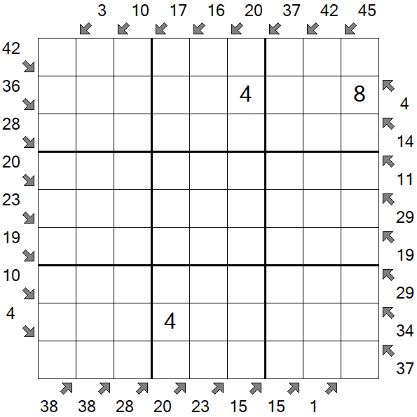 Little Killer Sudoku - Schwierig