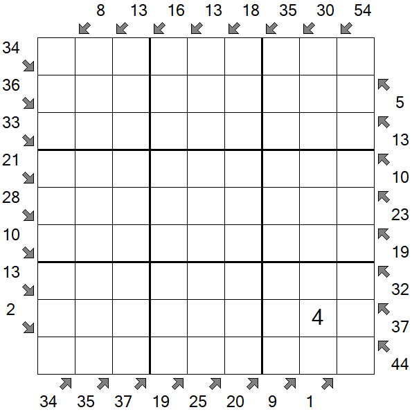Little Killer Sudoku - Schwierig