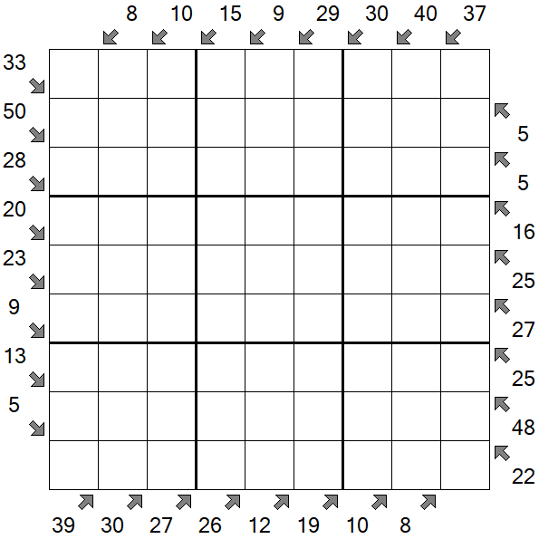 Little Killer Sudoku - Schwierig