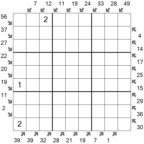 Little Killer Sudoku - Schwierig