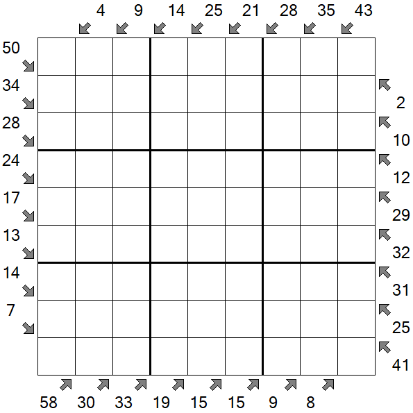 Little Killer Sudoku - Schwierig