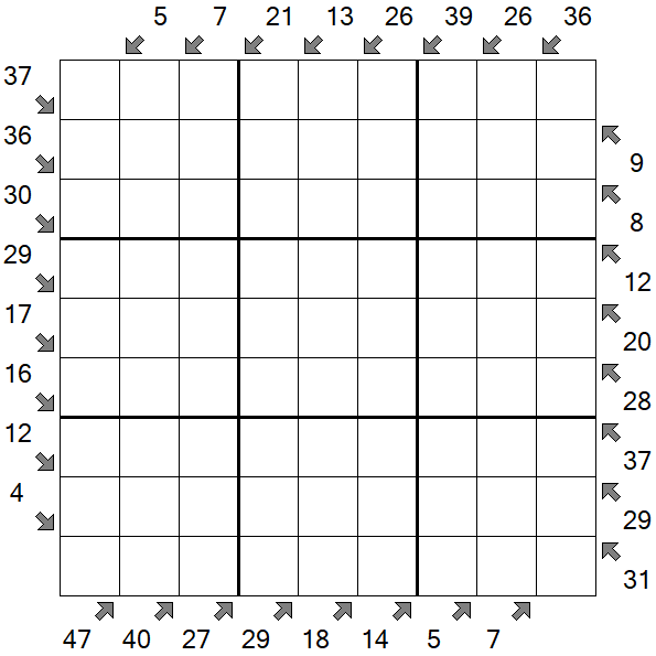 Little Killer Sudoku - Schwierig