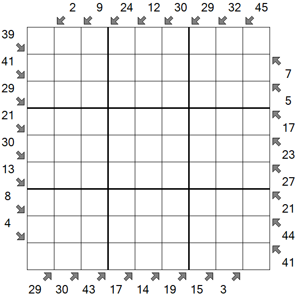 Little Killer Sudoku - Difficile