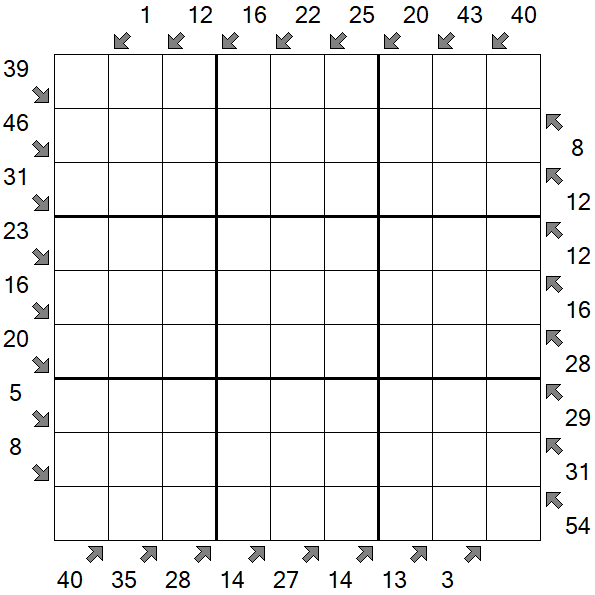 Little Killer Sudoku - Schwierig