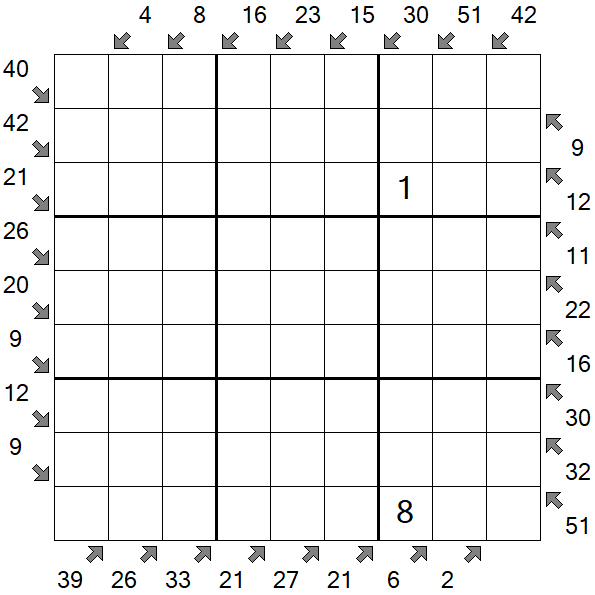 Little Killer Sudoku - Hard