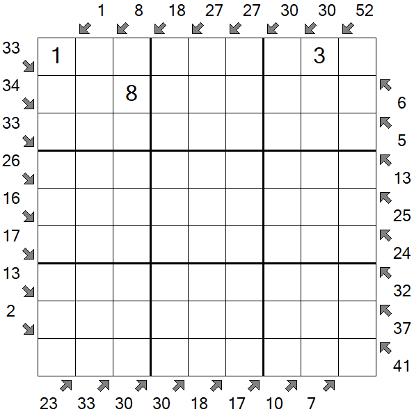 Little Killer Sudoku - Difícil