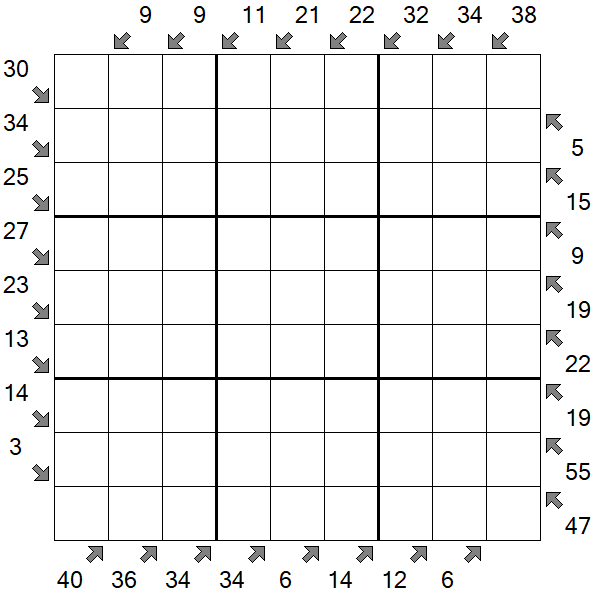 Little Killer Sudoku - Difficile