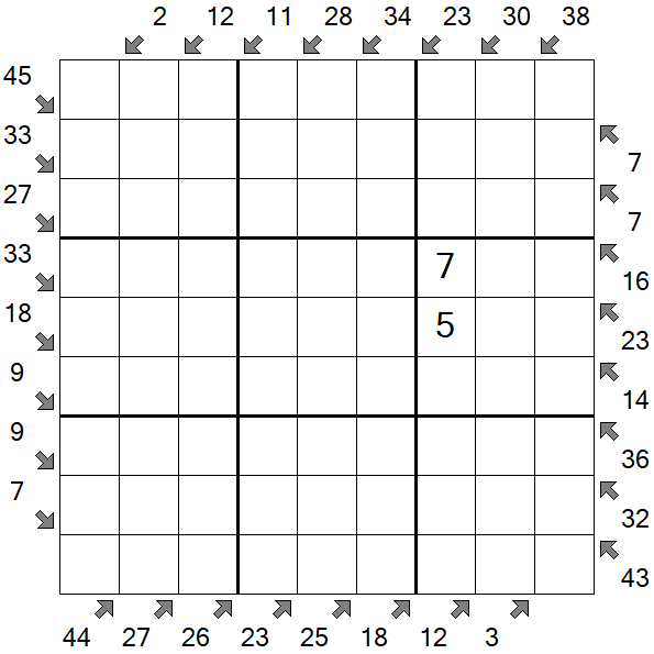 Little Killer Sudoku - Difficile