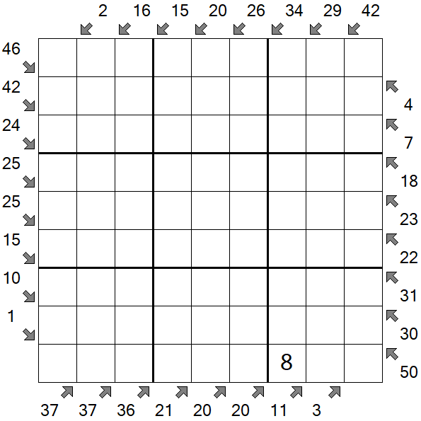 Little Killer Sudoku - Difficile