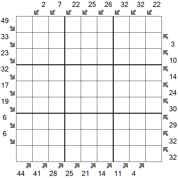 Little Killer Sudoku - Difficile