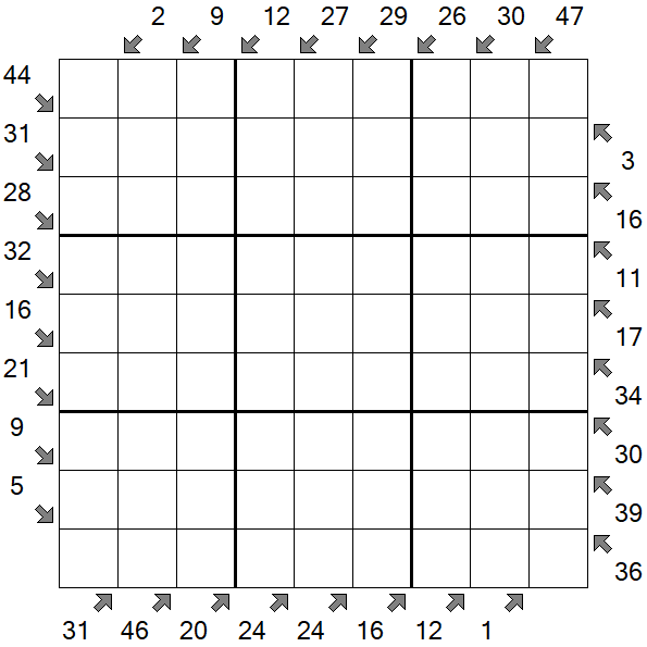 Little Killer Sudoku - Difficile