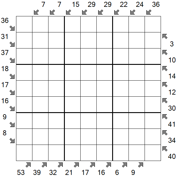 Little Killer Sudoku - Difficile
