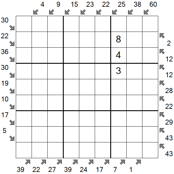 Little Killer Sudoku - Difficile