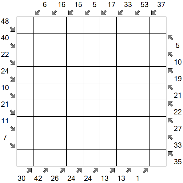 Little Killer Sudoku - Difficile