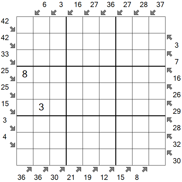 Little Killer Sudoku - Difícil