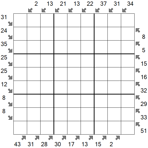 Little Killer Sudoku - Difícil