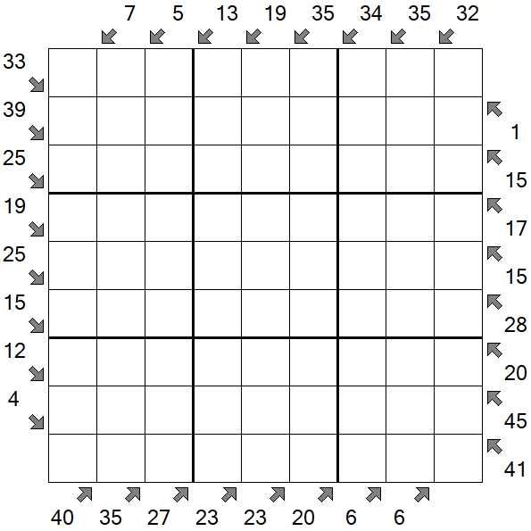 Little Killer Sudoku - Schwierig