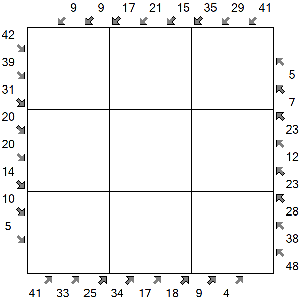 Little Killer Sudoku - Difficile