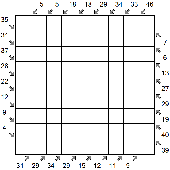 Little Killer Sudoku - Hard