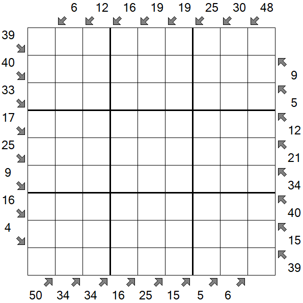 Little Killer Sudoku - Schwierig