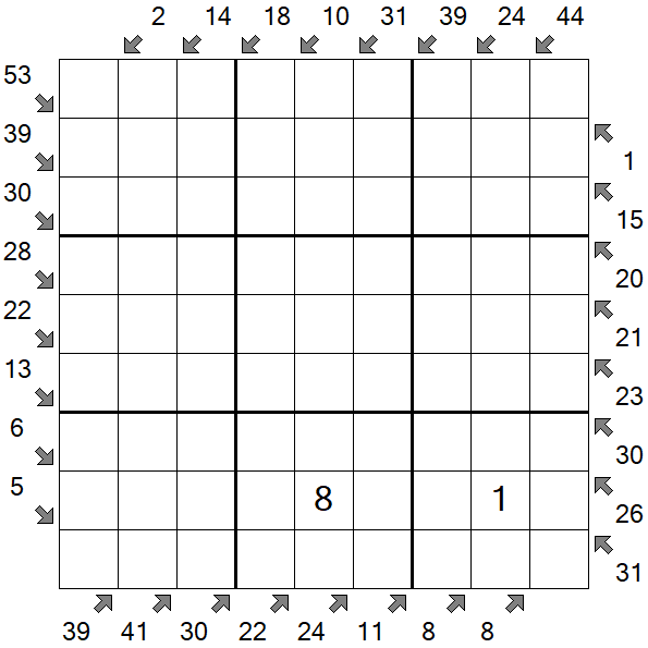 Little Killer Sudoku - Schwierig