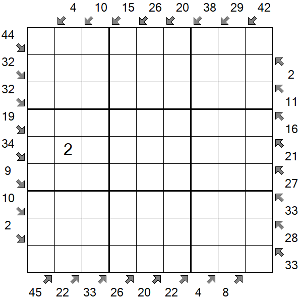 Little Killer Sudoku - Schwierig