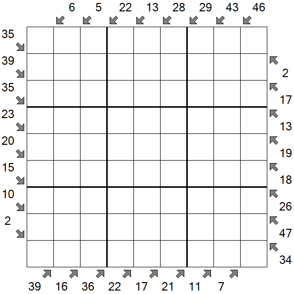 Little Killer Sudoku - Schwierig